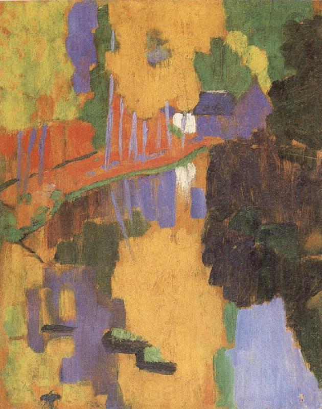 Paul Signac The River Aven at Bois d-Amour Spain oil painting art